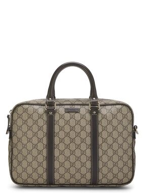 Gucci Vintage GG Supreme Canvas Briefcase Bag